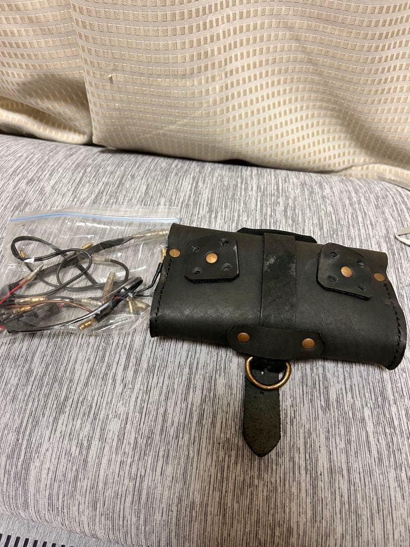 ETC車載器 JRM-12 2008年製 レザーケース付バイク用 アンテナ一体型