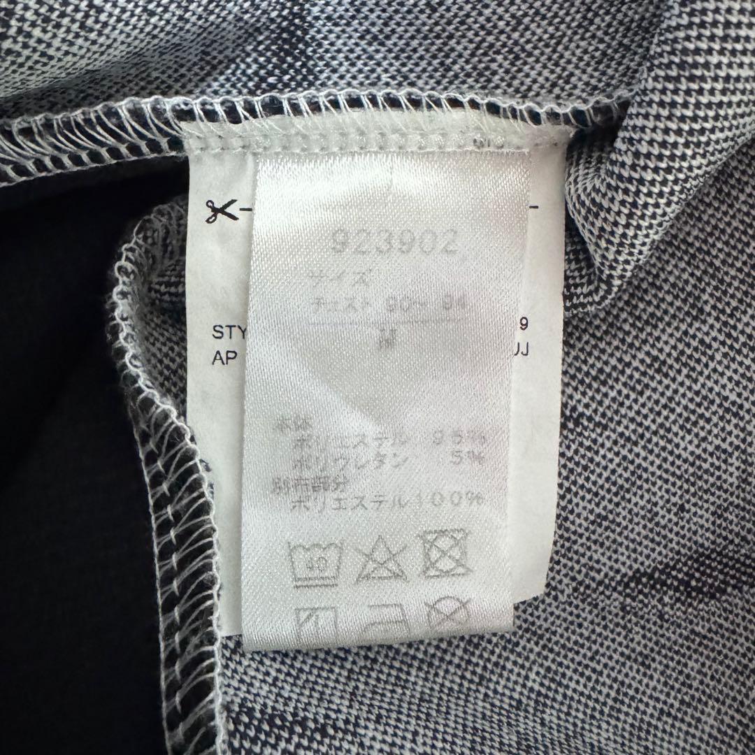 PUMA GOLF プーマゴルフ 長袖 総柄 ポロシャツ グレー M メンズ