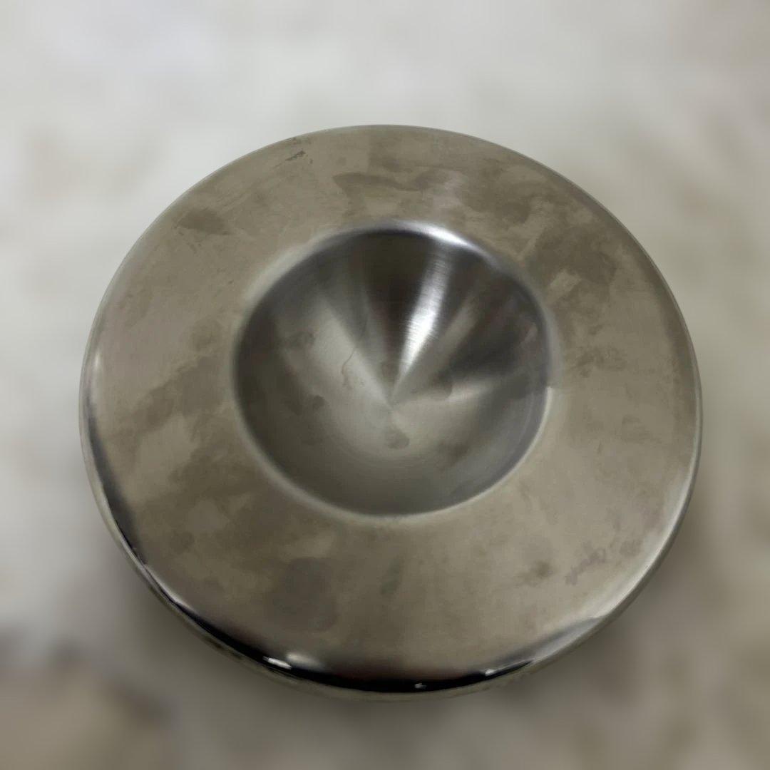 CHRISTOFLE 円形　ステンレス灰皿 21cm 鏡面仕上げ　アッシュトレー