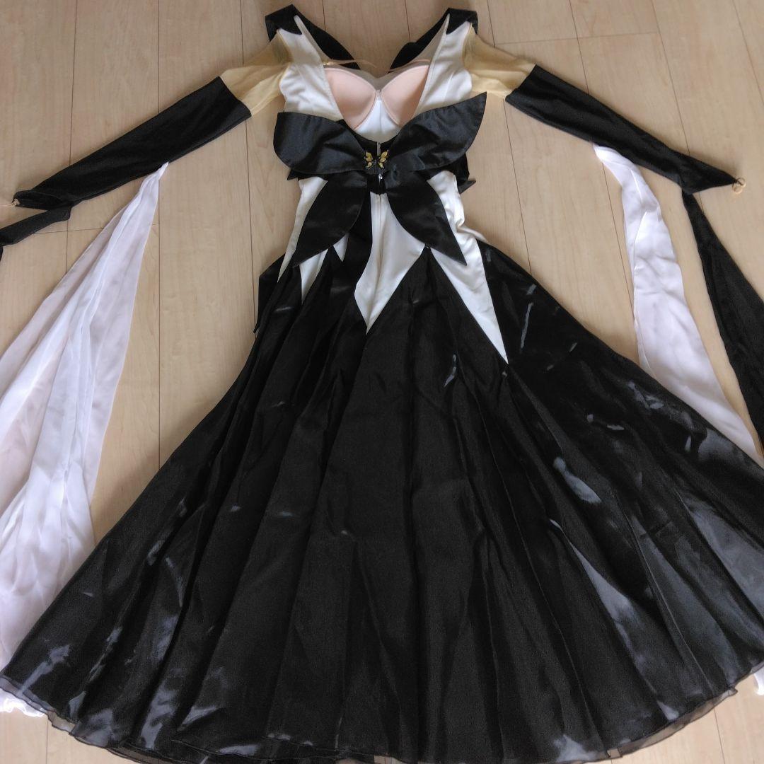 社交ダンス用ドレス 黒 白