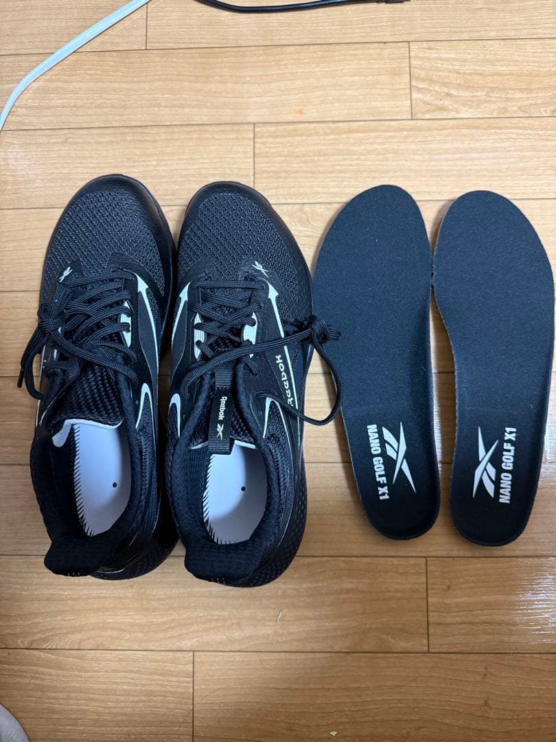 29cm未使用 リーボック ナノ ゴルフ ブラック 室内試着のみ (箱無し)