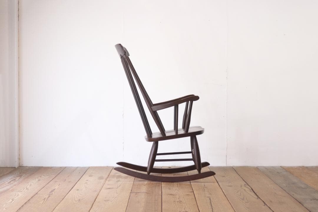レトロ ロッキングチェア 揺り椅子 ラウンジ クラシカル 木製 タイヘイ