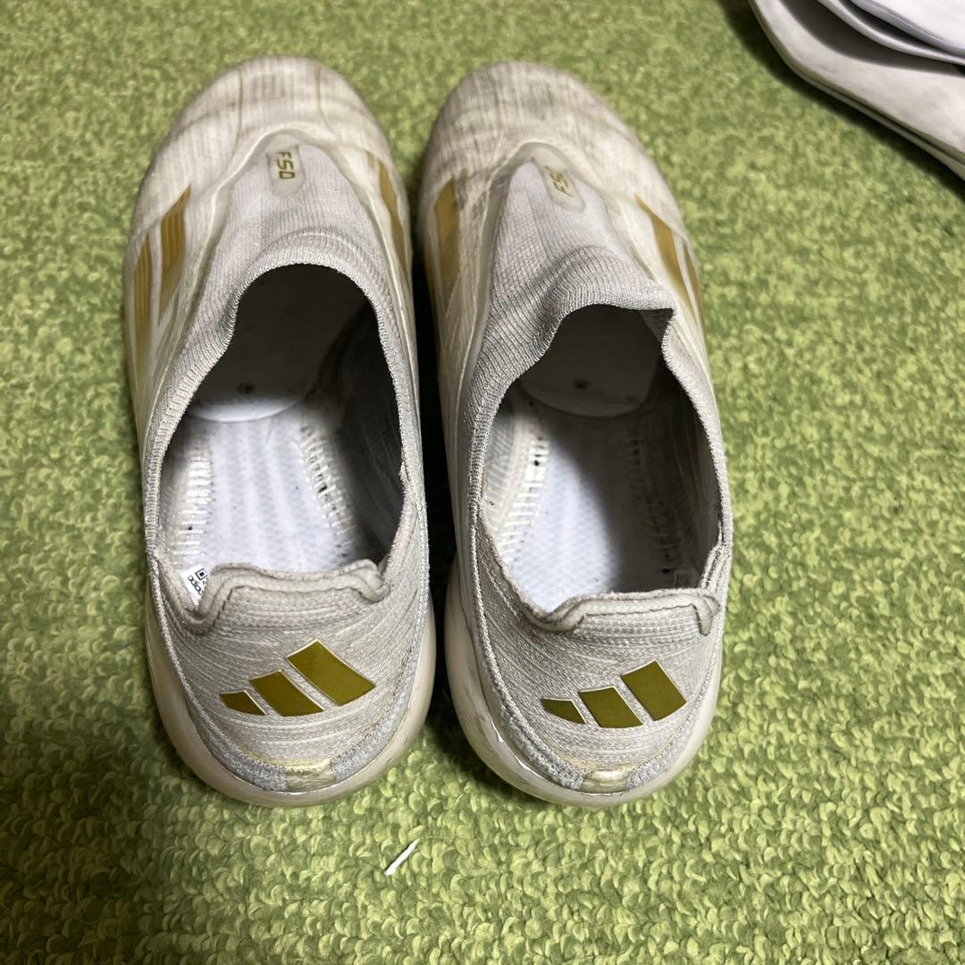 adidas f50 elite FG ホワイトゴールド紐なし27cm 希少