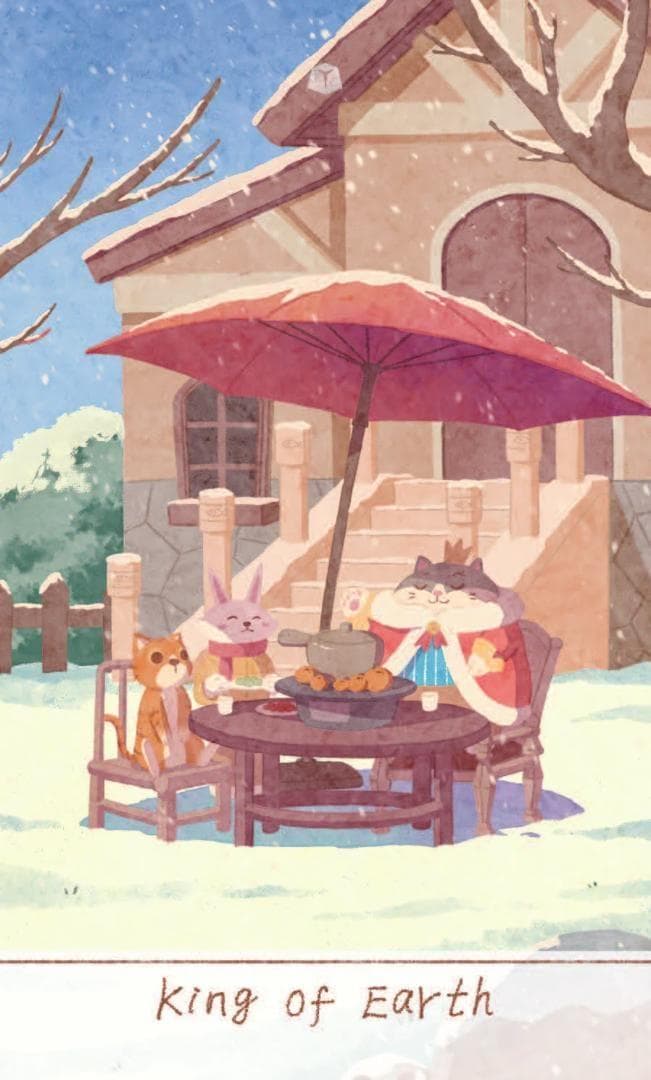 【正規品タロットカード】癒し＆キュート✨少女と猫の物語のデッキ／ポータブル版