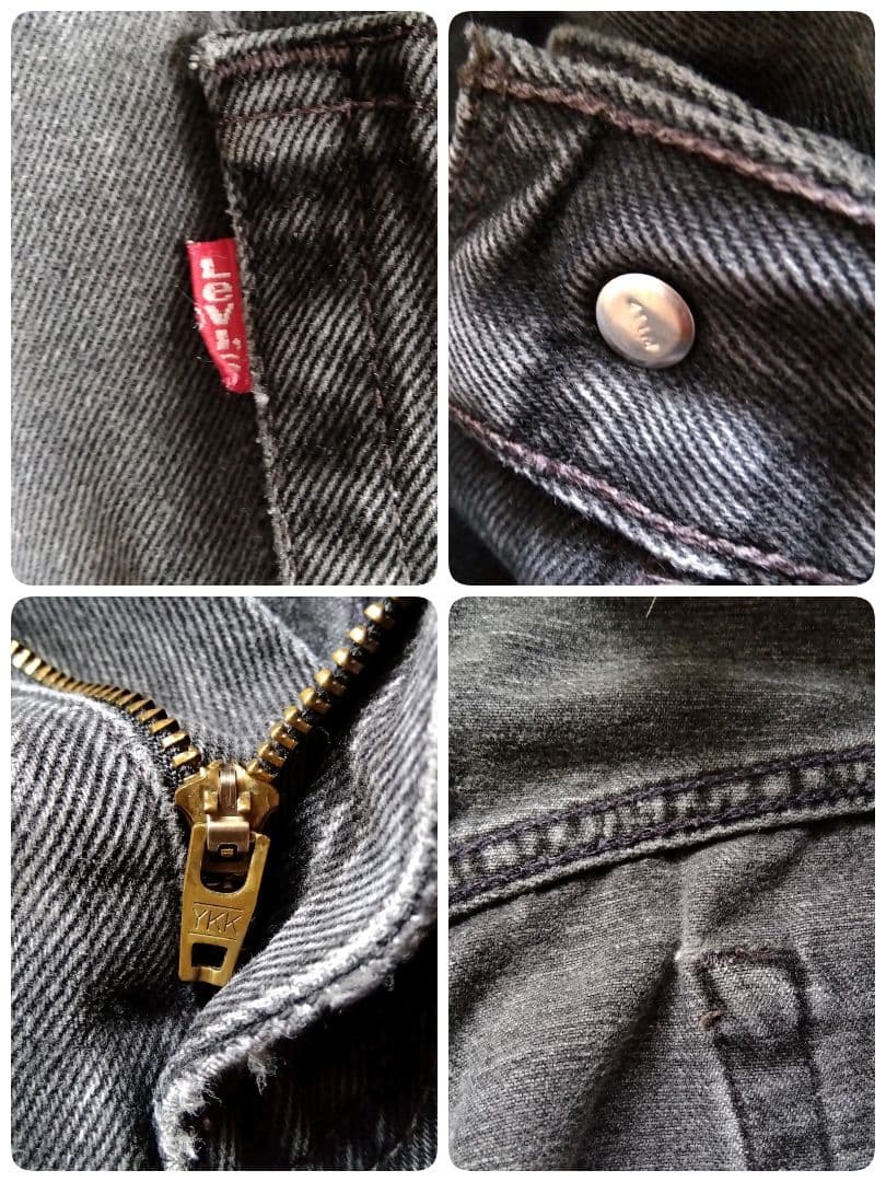 Levi's リーバイス550ブラック デニムパンツ フェード メキシコ製w34
