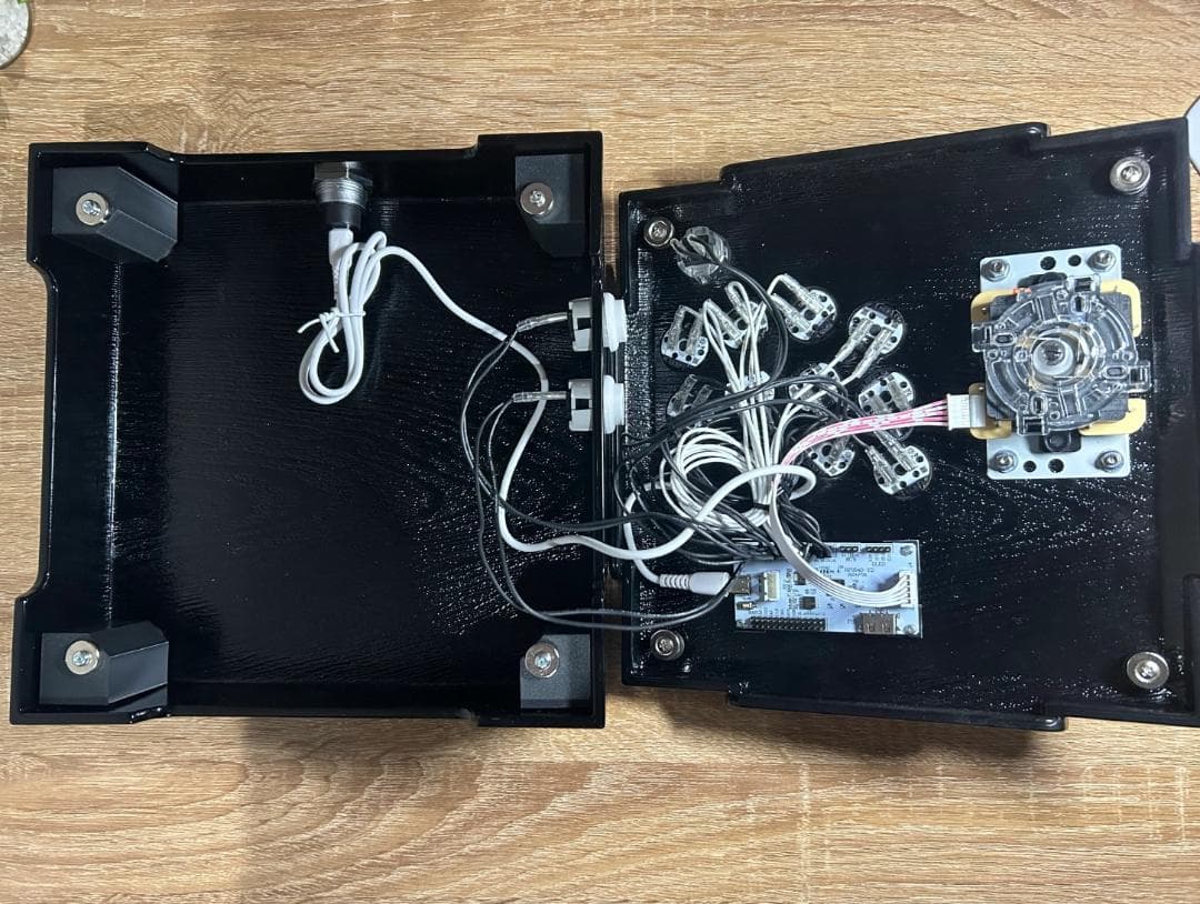 限定1台【クリア天板】イラスト差し替え可能　重箱X3 ジョイスティック アケコン