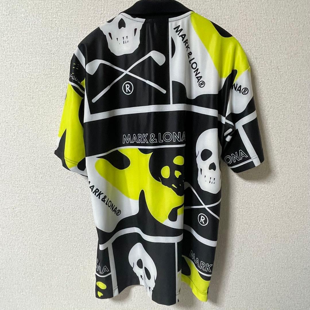 MARK & LONA マークアンドロナ スカル柄 ポロシャツ サイズ46