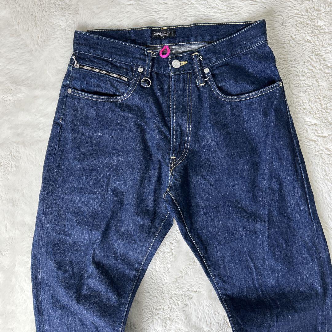 美品GOOD ENOUGH グッドイナフ/赤耳 デニムパンツ 2 濃紺　ブルー