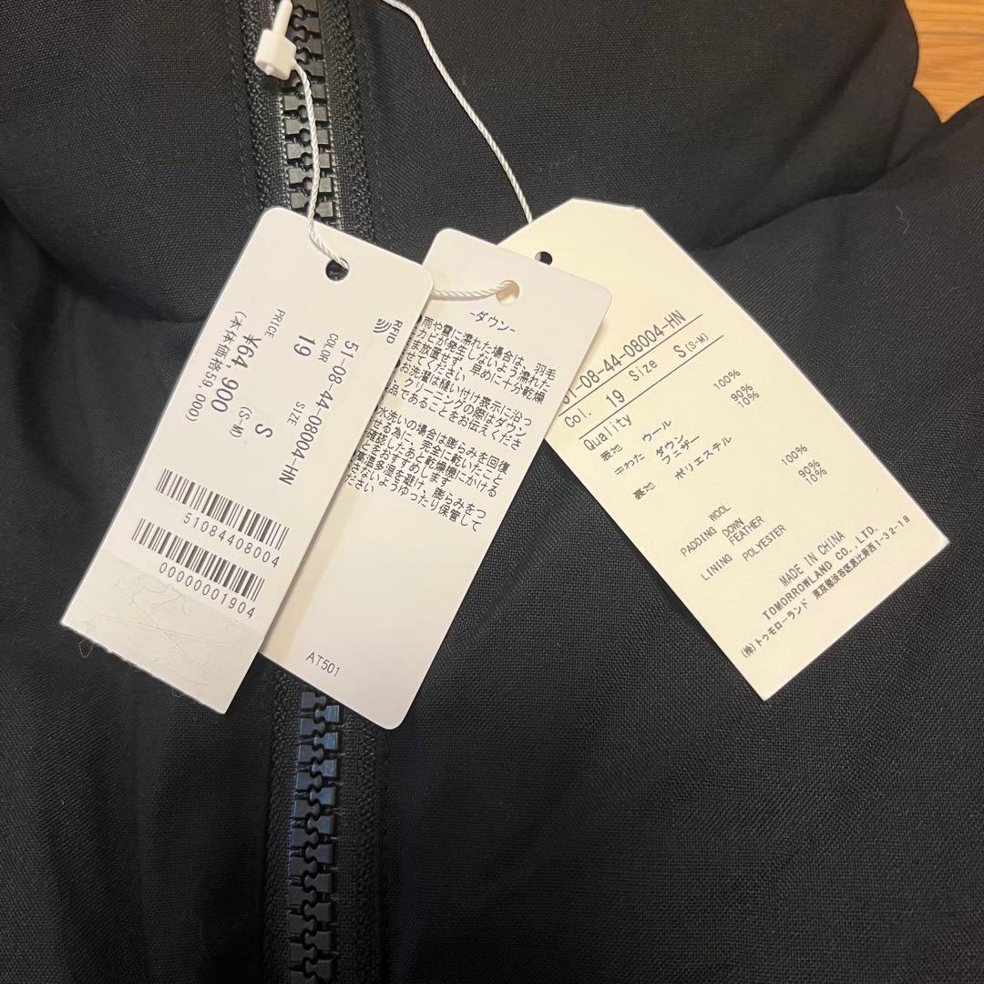 【EDITION】ダウンベストウールトロピカル ジップベスト ブラックSサイズ