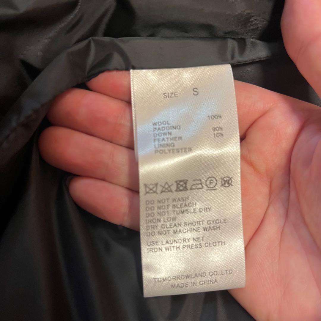 【EDITION】ダウンベストウールトロピカル ジップベスト ブラックSサイズ