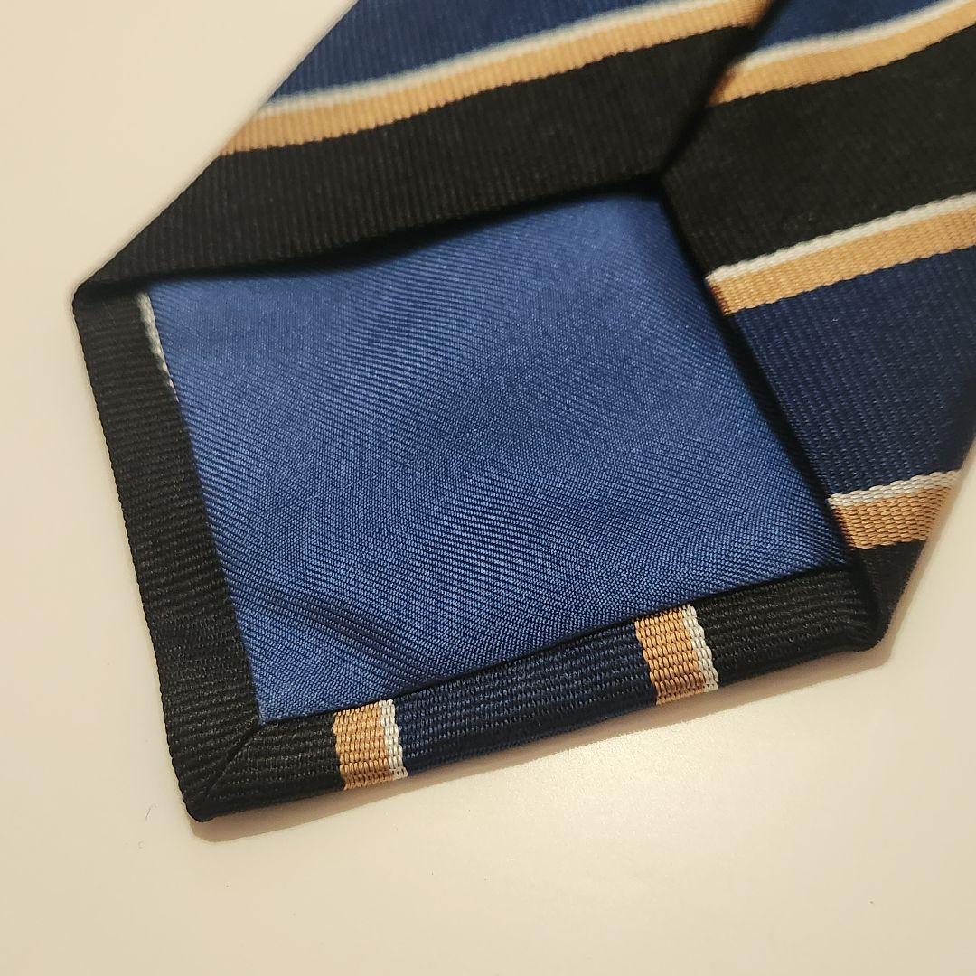 【美品】FRANCO BASSI フランコバッシ ネクタイ レジメンタル