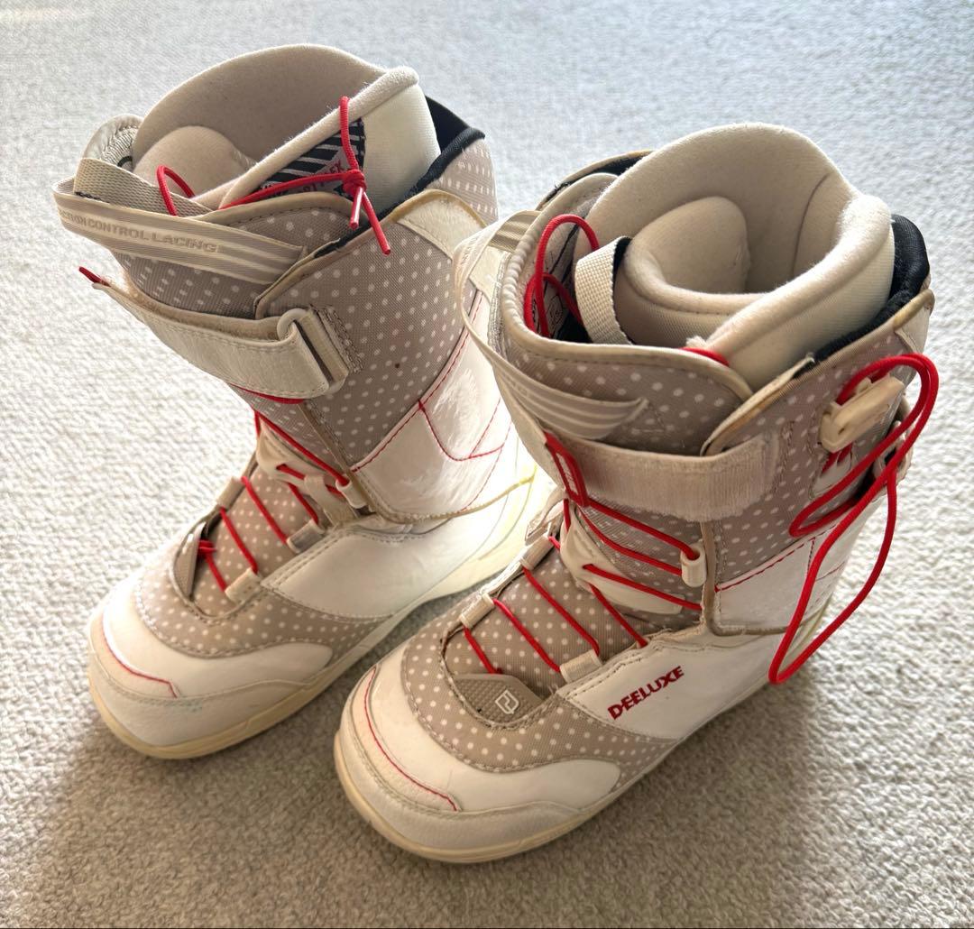 DEELUXE 女性用スノーボードブーツ 24.5cm ホワイト