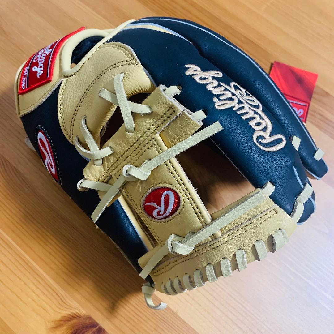 【未使用品】ローリングス 一般軟式グローブ 人気色キャメル 内野手用