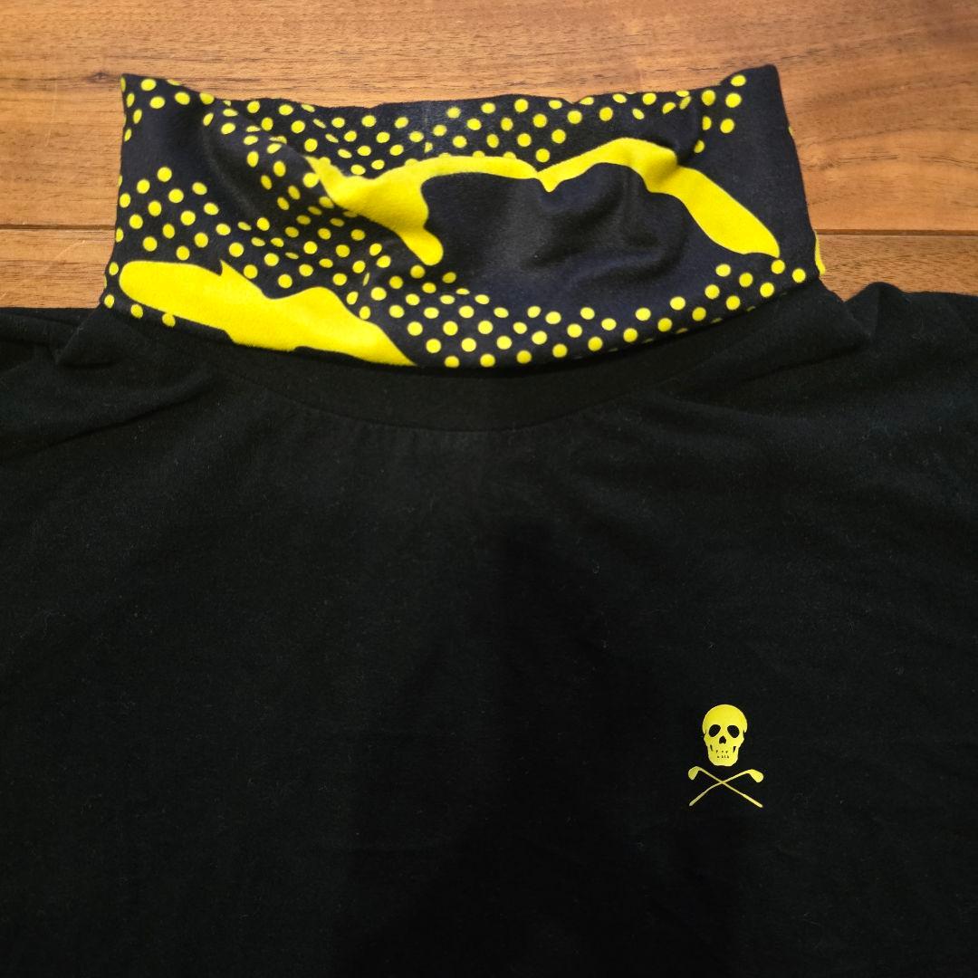 MARK&LONA マークアンドロナ 長袖インナー 黒×イエロー 46 美品