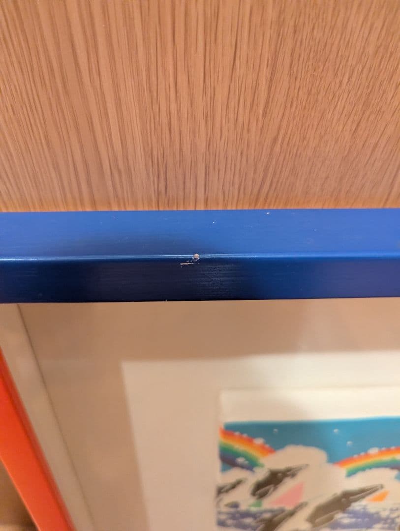 日本の現代アーティスト、おかもと みわこによる作品 原画 直筆サインアート 額装