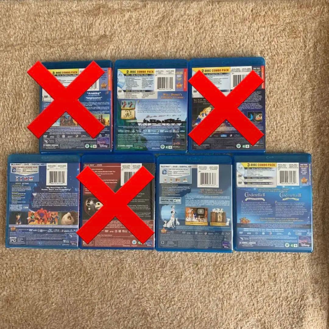 残り5映画分★ディズニー★Blu-ray&DVD★北米版7本セット(9映画)