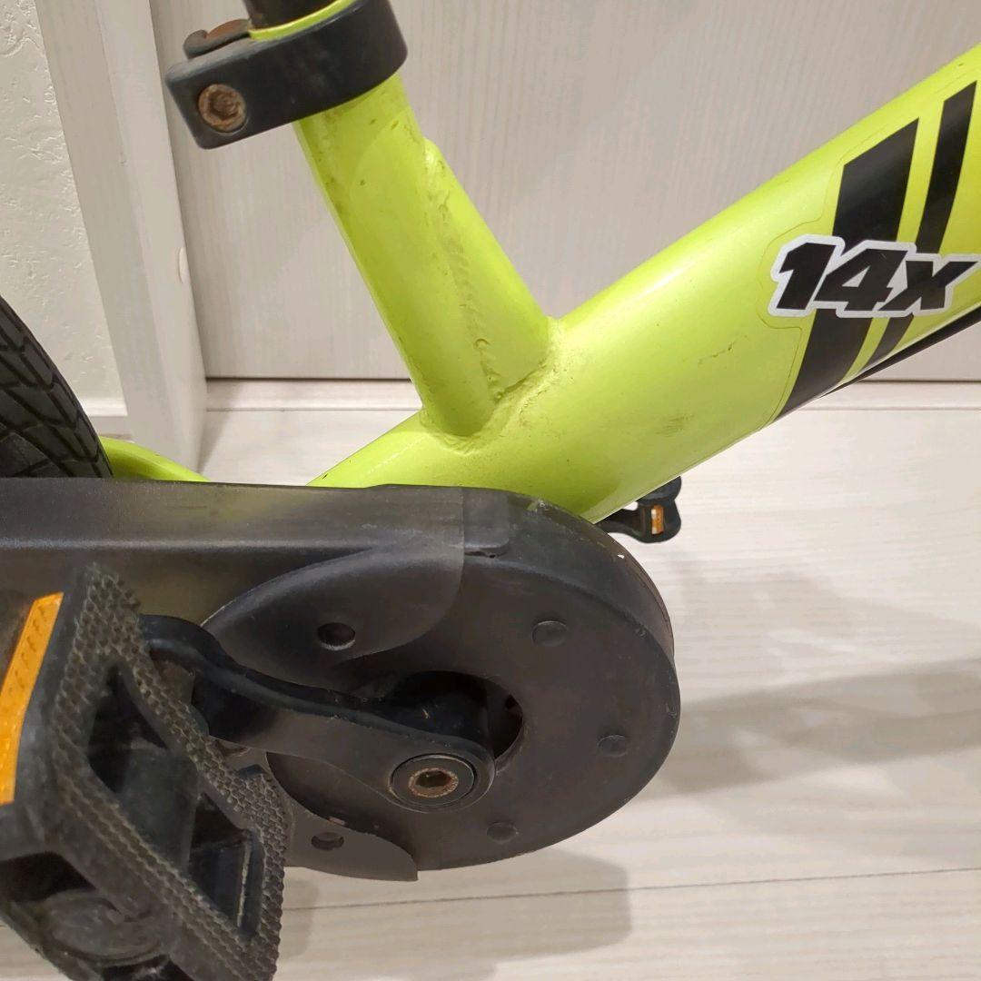 【ベル、キックスタンド付き】ストライダー 14x イエロー 本体