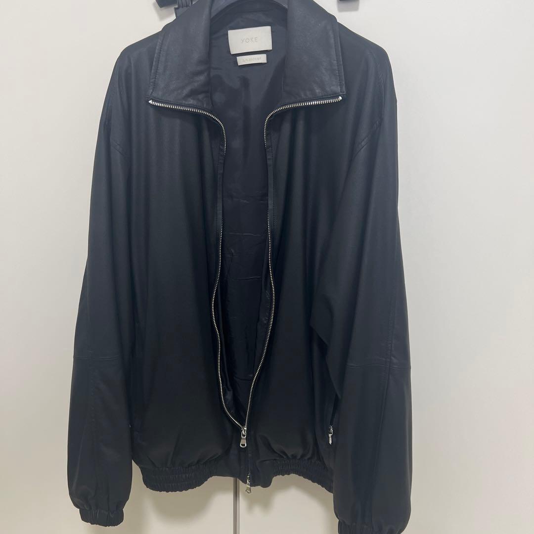 ジャケット・アウター YOKE/LEATHER TRAINING JACKET