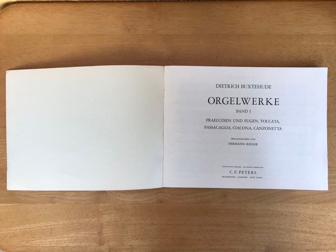 ブクステフーデ　オルガン作品集　第1巻　No.4449