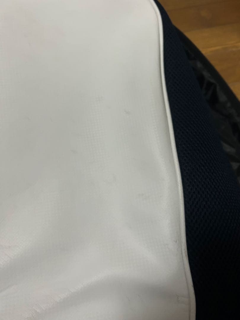 le coq sportif キャディバッグ ホワイト/ネイビー