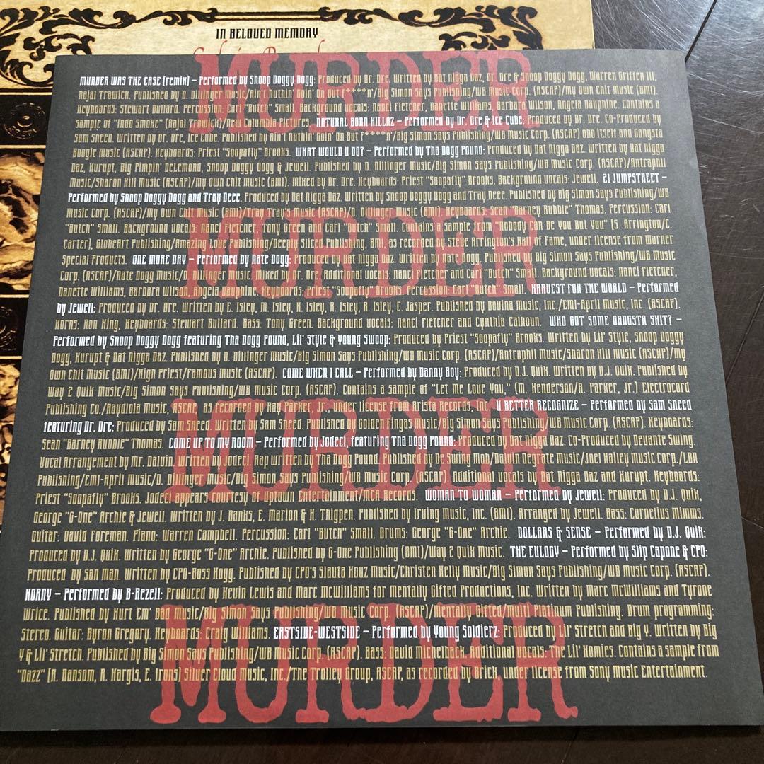 洋楽 Murder Was The Case snoop dogg OST