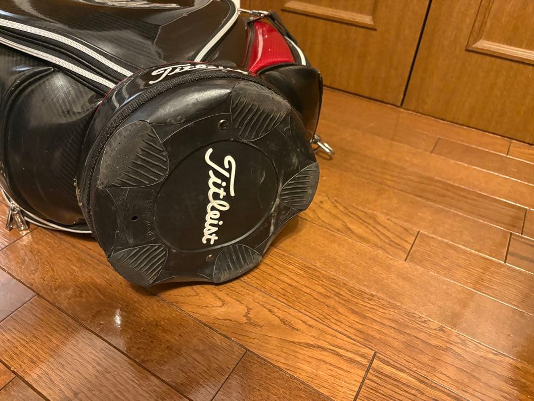Titleist キャディバッグ ブラック/レッド　タイトリスト