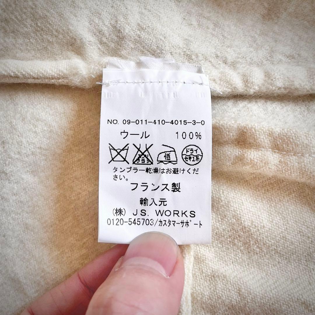 00s MARC LE BIHAN 縮絨ウール ラウンドボタン 変形 ベスト