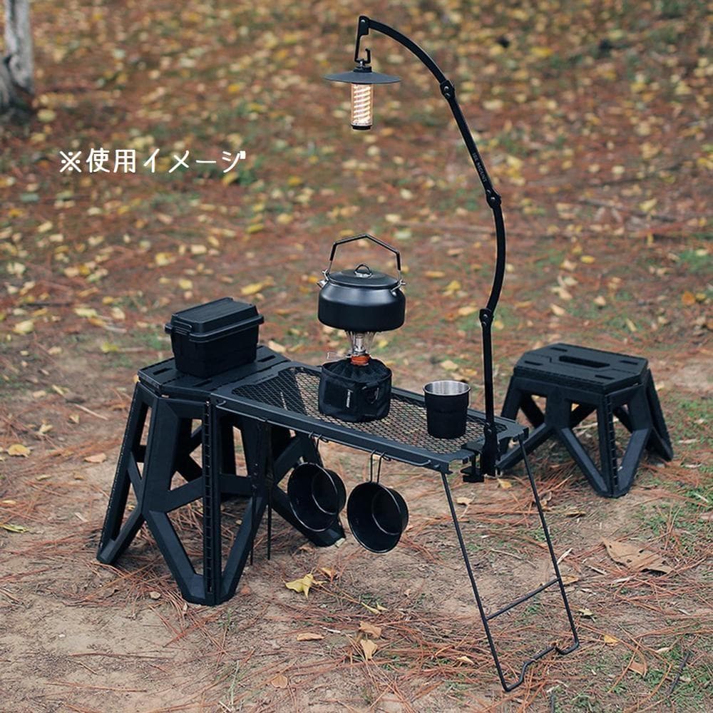 ジャグ置き　アイアンテーブル　ソロキャンプ　脚立　スツール　ラック　ゴールゼロ