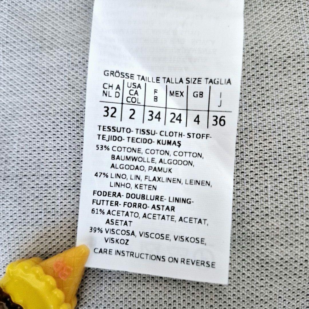 MaxMara ジャケット　ダブル　リネン　デニム ショート丈 36