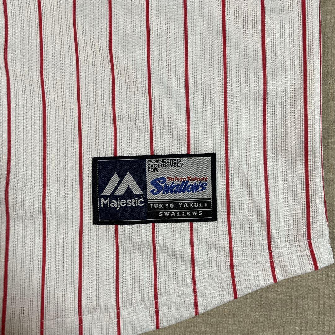 東京ヤクルトスワローズ レプリカユニフォーム 塩見 泰隆 9番ストライプＬホーム