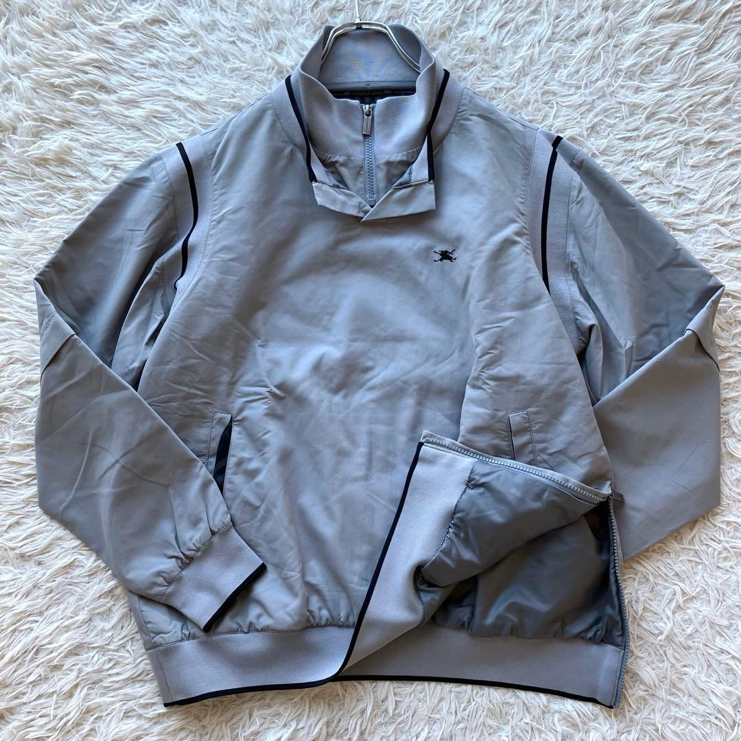 【美品4way】バーバリーゴルフ　ツインスニード　L 中綿　ノバチェック　ホース