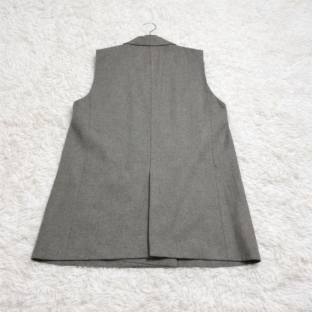 極美品♡SACRA テーラード ジレ　ダブルブレスト　リネン　コットン　人気　M