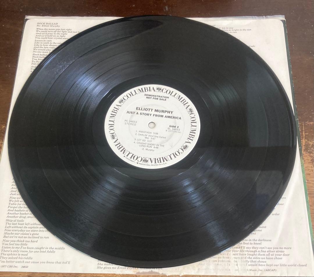 ■最高音質USオリジナル白ラベルプロモ盤■ELLIOTT MURPHY■エリオ