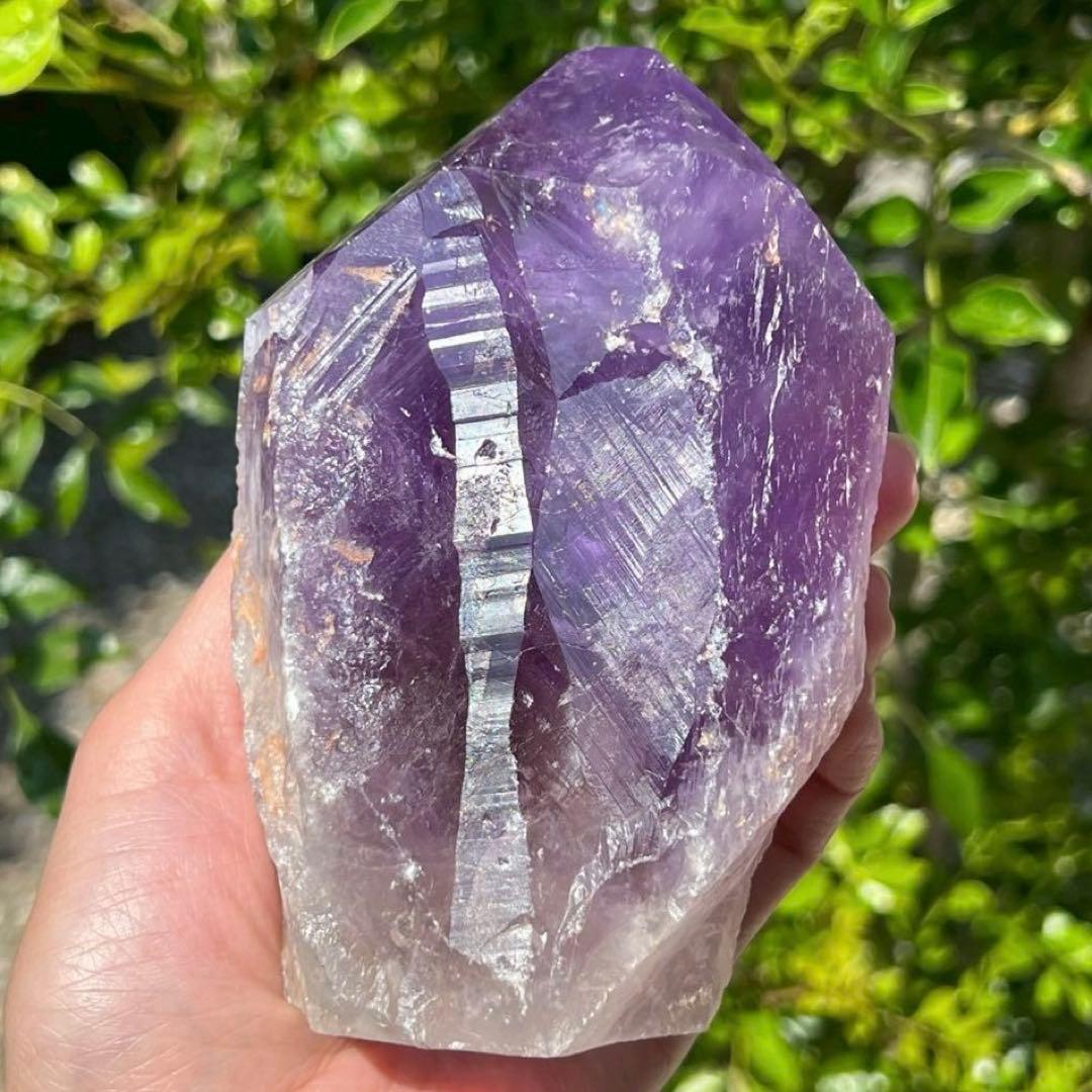 ✮超レア✮極上別格品✮ボリビア産 ファントム アメジスト 六角柱 天然石 原石