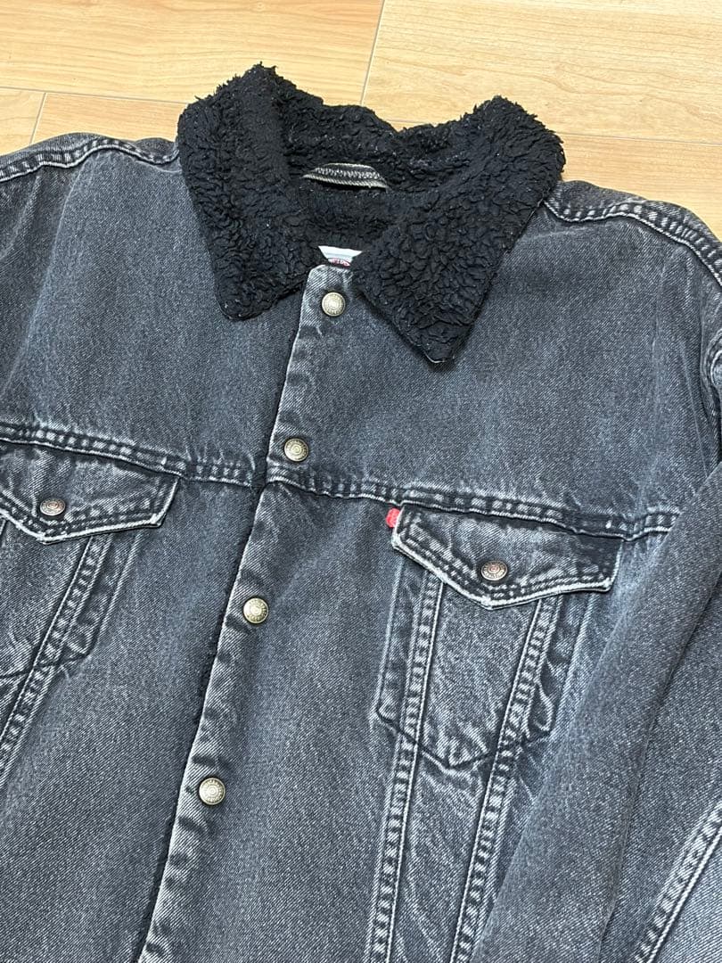 USA製リーバイス　サルファブラック　ボアジャケット
