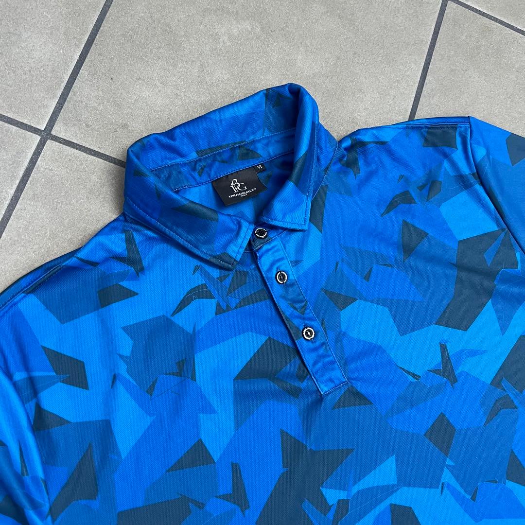 1piu1uguale3 GOLF ポロシャツ　メンズ　ゴルフ　カモフラ　迷彩