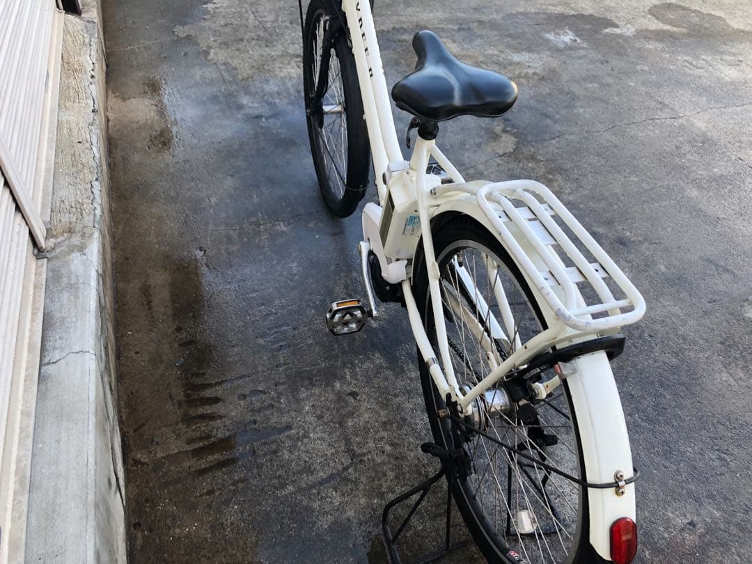 ブリヂストン新機種電動アシスト自転車ハイディ2、26インチホワイトアルミボディー