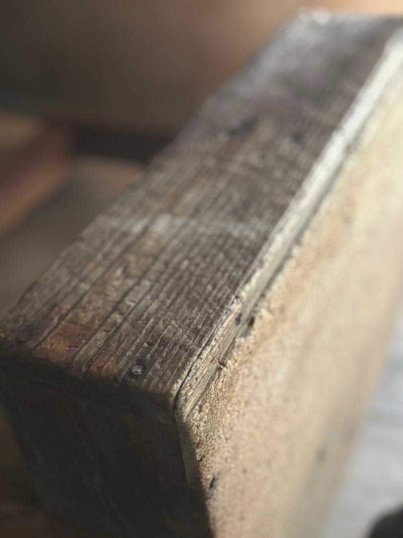 soraアンティーク　レトロ　木製小物入れと木製ケース2点まとめたて