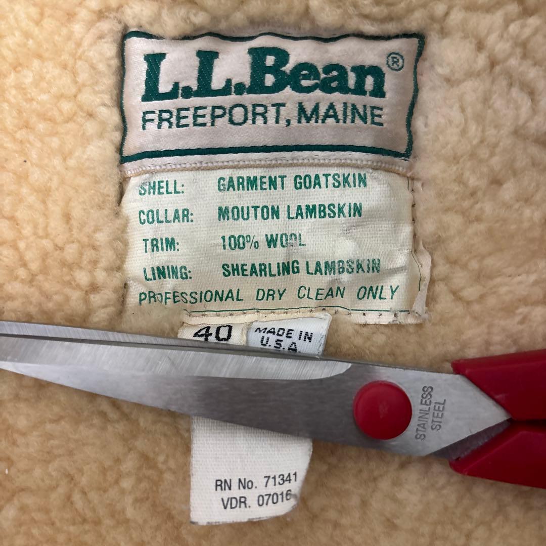 美品 80s USA製L.L.Bean G1 レザージャケット