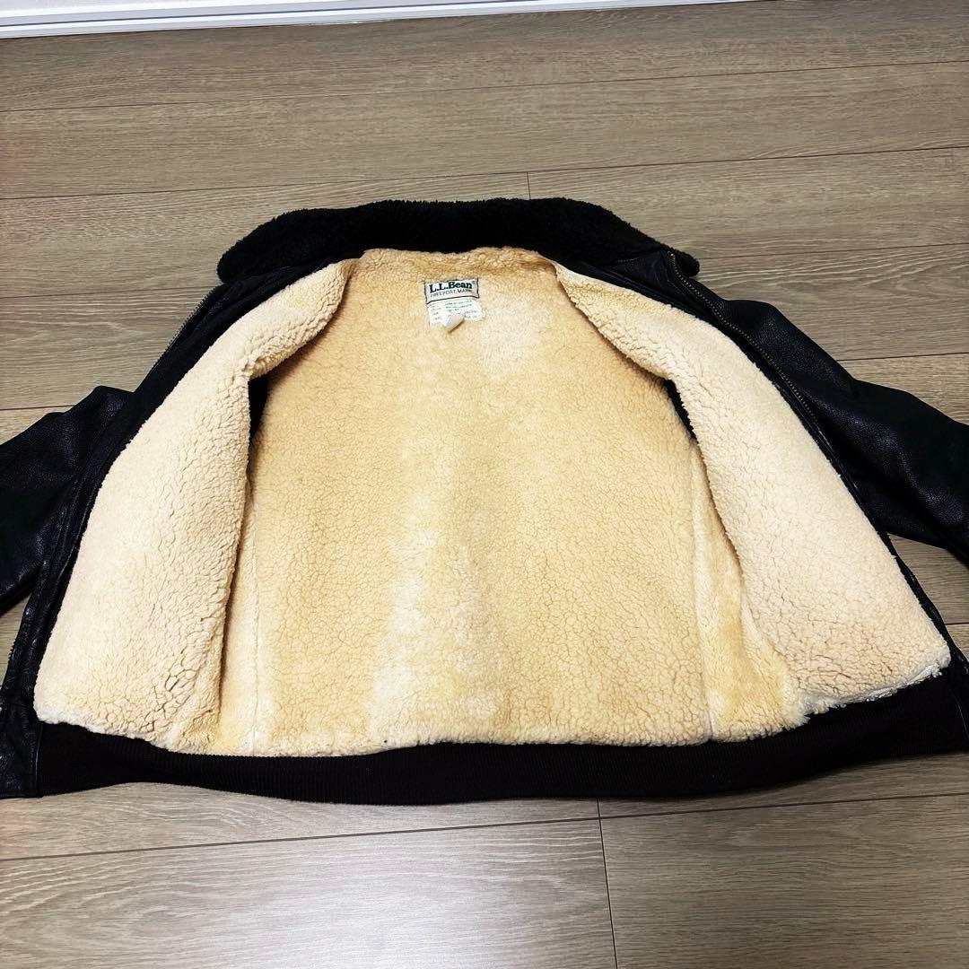 美品 80s USA製L.L.Bean G1 レザージャケット
