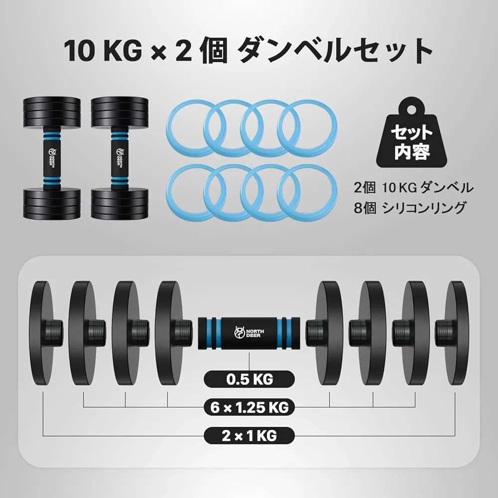 ブランドNorthdeer 10kgx2（ブラック)