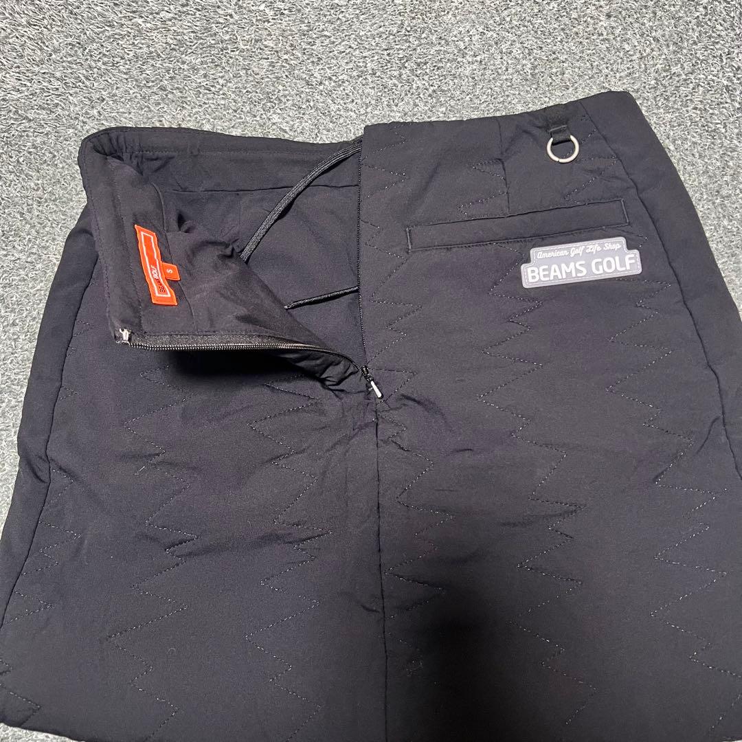 《美品》beamsゴルフ キルティングミニスカート ブラック Sサイズ