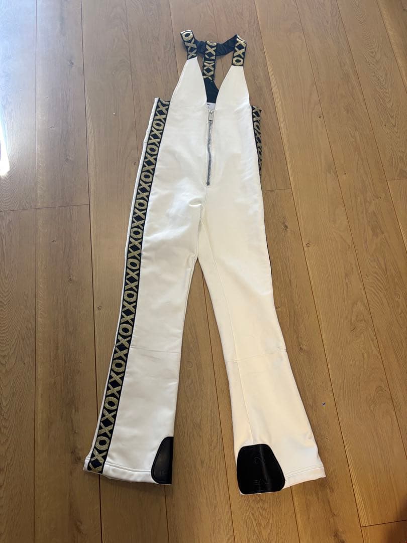 HEAD ホワイト サロペット スキーウェア M