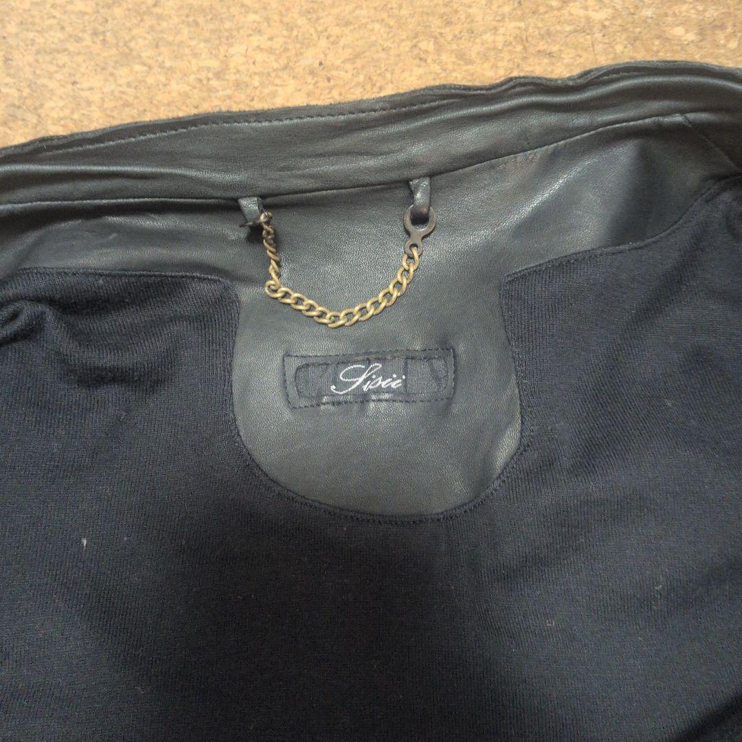 sissi レザーシングルライダースジャケット