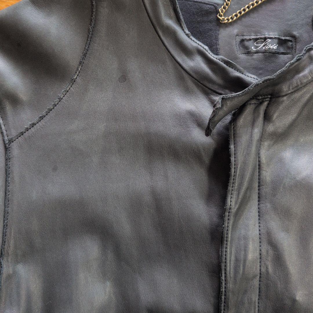 sissi レザーシングルライダースジャケット