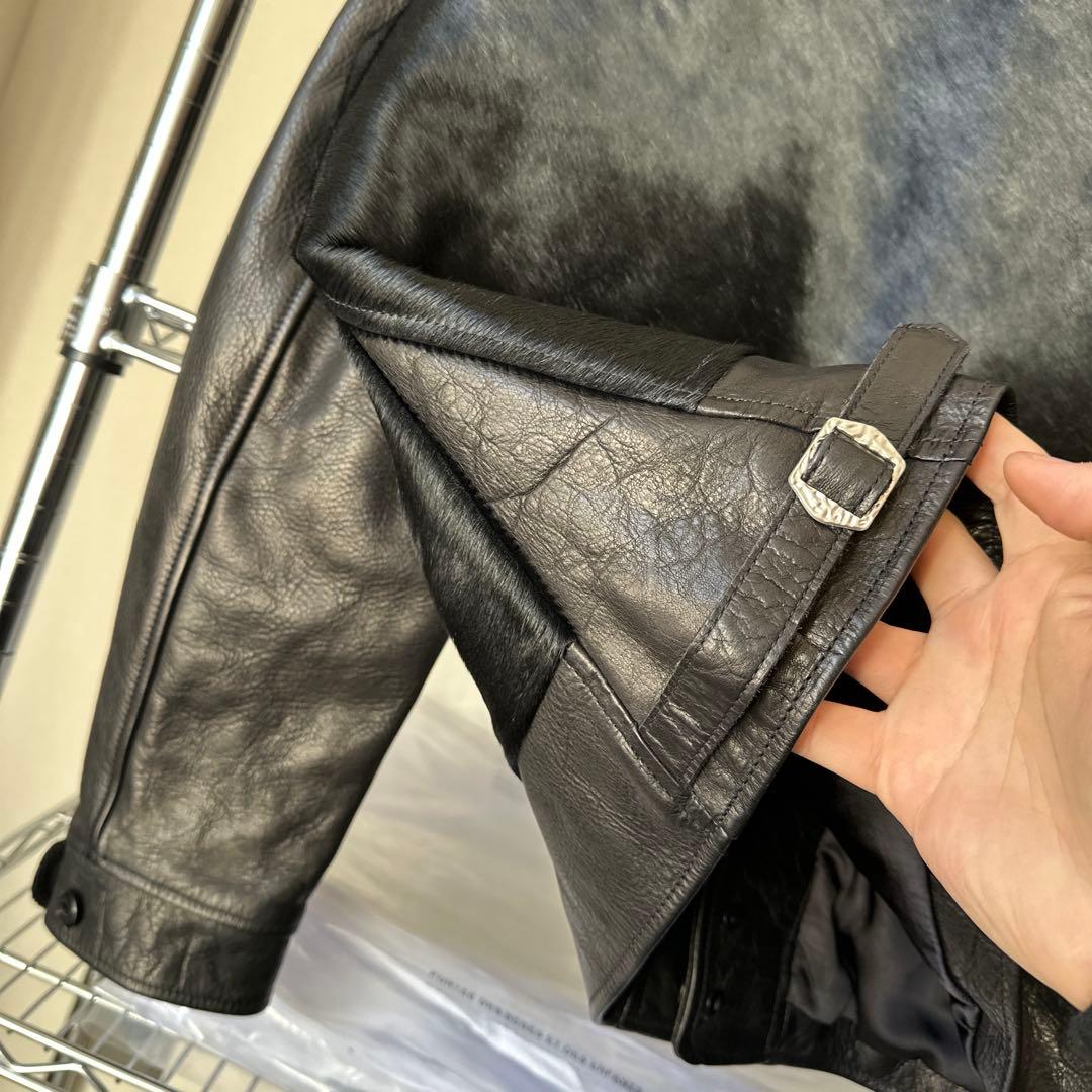 COSSACKレザージャケット縮みシボホースハイド アインシュタインモデル