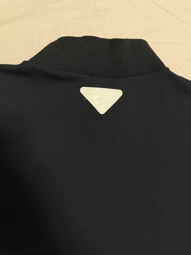 ユナイテッドアローズゴルフ モックネックシャツ 半袖 ブラック 男性用 Mサイズ