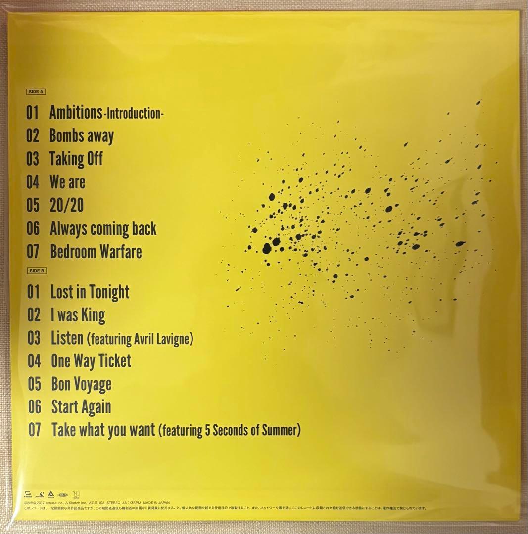 新品未使用　ONE OK ROCK ワンオク　Ambitions レコード