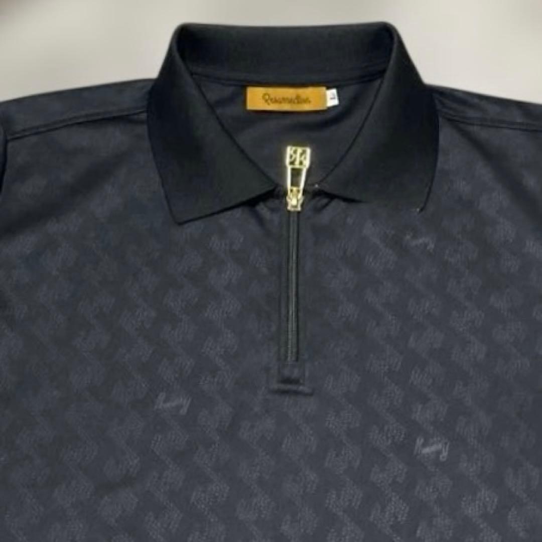 Resurrection レザレクション GMプリントポロシャツ Lブラック