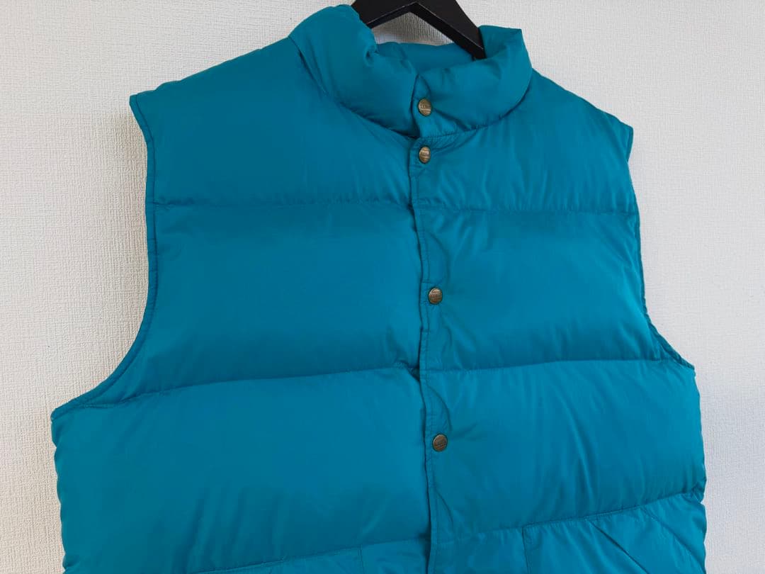 超超スペシャル 90s エルエルビーン ダウンベスト L エメラルド
